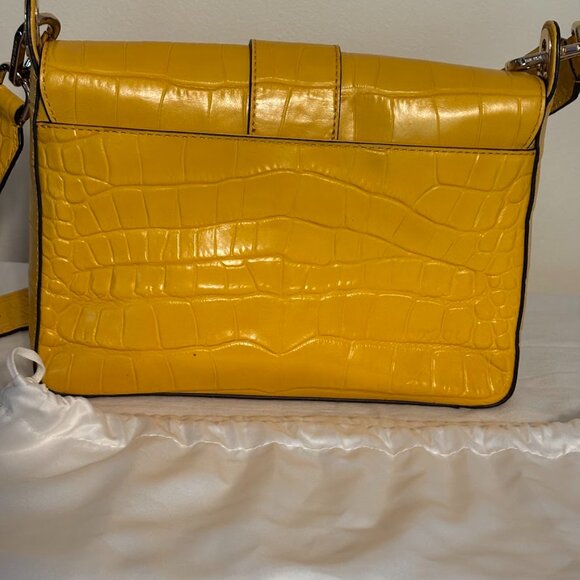 Rare Michael Kors Yellow Leather Handbag with matching wallet and a dust bag - Picture 7 of 16